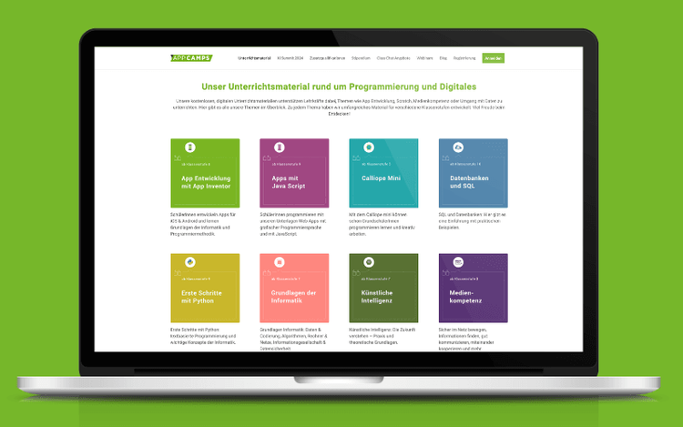 App Camps - Programmieren im Unterricht